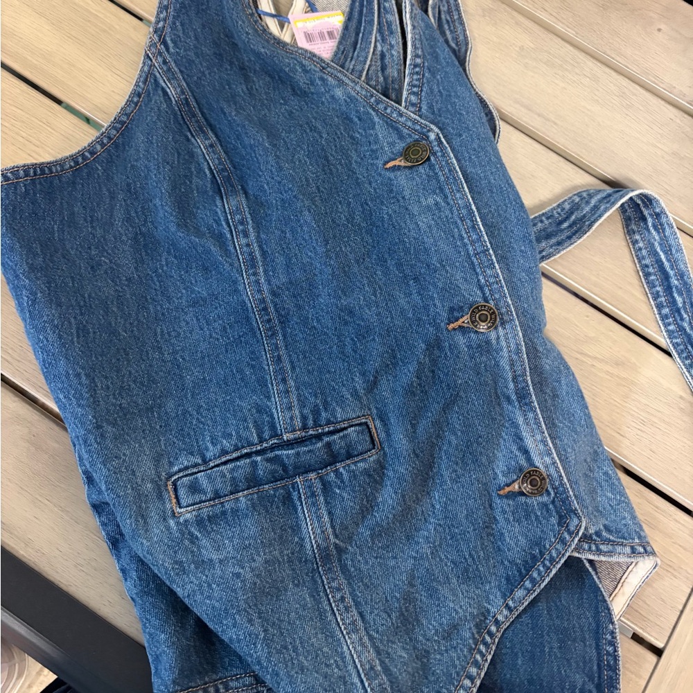 Open Back Jean Top - Picture 3 of 5